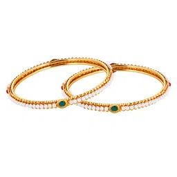 youbella Jewellery for Women Pearl Bangles Jewellery for Girls/Women image 5