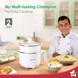 Wonderchef Luxe Multi Cook Kettle | 1.2 L | 600W | Ivory | 2 Years Warranty| Dual Power Modes| Quick Boiling| Automatic Shut-Off| Overheat Protection | Boil-Dry Protection image 3