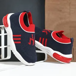 TOMSY CHOICE Mesh Detailed & Colour Blocked Shoes - Blue-picture-31
