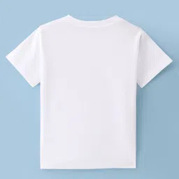 BLUSHES Durga Puja Theme 100% Cotton Half Sleeves Durga Maa Printed Tee - White image 3