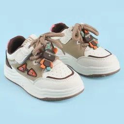 KIDLINGSS Rabbit Charm Applique Detailed Sneakers - Brown image 3