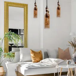 KINIS Brown & Black Abstract Shaped Glass Ceiling Lamp image 2