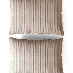 SANSAAR A DDECOR BRAND LIVE CONSCIOUSLY Grey Self Design Cotton 3 Piece Bedding Set image 4