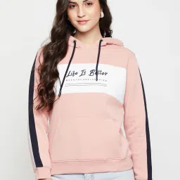 Cantabil Pink Printed Hoodie image 1