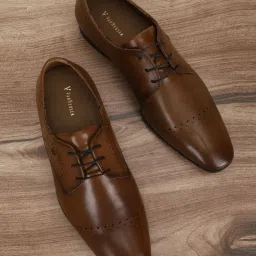 Van Heusen Men's Brown Derby Shoes image 1