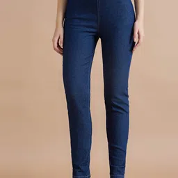 TARAMA Women Skinny Fit Mid-Rise Stretchable Jeans-picture-10