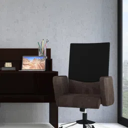 Godrej Interio Aircon Saddle Brown Microfibre Chair image 1