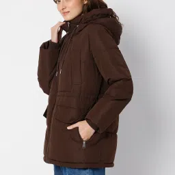Vero Moda Brown Solid Jacket image 3