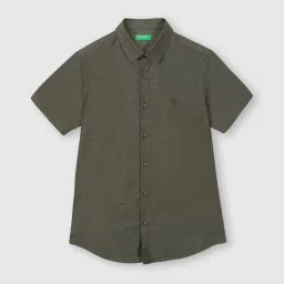 United Colors of Benetton Black Slim Fit Shirt image 4