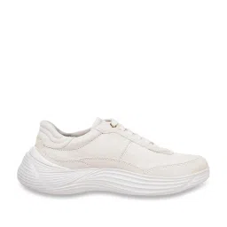 Geox Women's D Fluctis Off White Running Shoes image 1