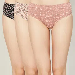 Ginger by Lifestyle Assorted Color Printed Panties - Pack Of 3 image 1