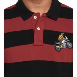 Royal Enfield Red Striped T-Shirt image 4