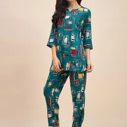 TRUVON FASHIONS Printed Tunic & Trousers Co-Ord-image-83