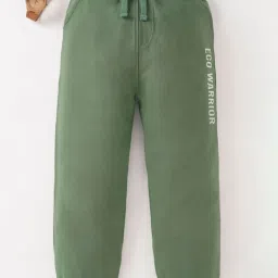 Ed-a-Mamma Kids Olive Solid Joggers image 1