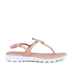 Design Crew Women's Pink Back Strap Sandals image 1