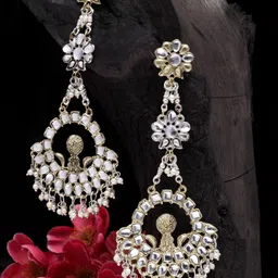 Moedbuille Gold-Plated Contemporary Drop Earrings-picture-16