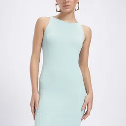 glitchez Second-Skin Ribbed Bodycon Dress image 2
