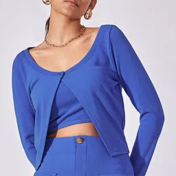 The Label Life Blue Cardigan image 1