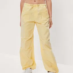 American Eagle Outfitters Yellow Cotton Parachute Pants image 1