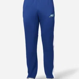 Skechers Blue Regular Fit Striped Sports Trackpants-image-37