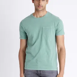 celio Celio* Green Cotton Regular Fit T-Shirt image 1