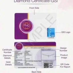 P.N.Gadgil Jewellers 14k (585) Yellow Gold Glint Petalia Diamond Nosepin image 3