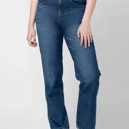 Spykar Blue Cotton High Rise Jeans-image-83