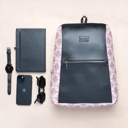 ZOUK Kashmiri Tulips Multicolor Leather Classic Daypack image 1