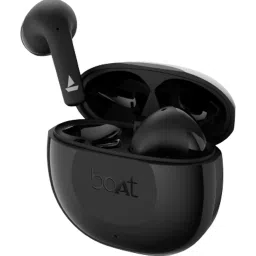 Boat Airdopes 125 In Ear Bluetooth Earbuds with 50H Playback, ENx Technology (Black, True Wireless) image 1