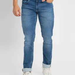 Spykar Blue Regular Fit Jeans image 1