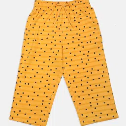 NINS MODA Kids Mustard Printed Capri image 1