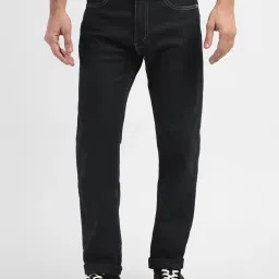 Levi's 513 Dark Indigo Blue Cotton Slim Fit Jeans image 1