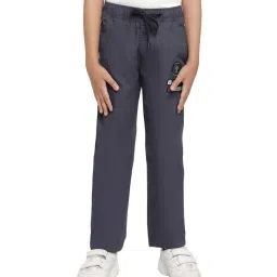 Octave Kids Air Force Blue Cotton Printed Trackpants image 1