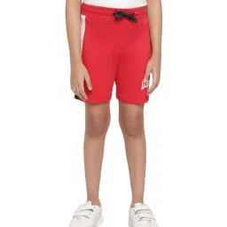 Octave Kids Brick Red Cotton Printed Shorts image 1