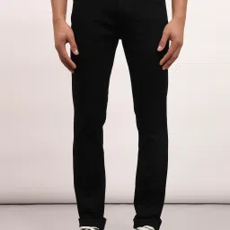 Lee Travis Black Slim Fit Lightly Washed Jeans image 1