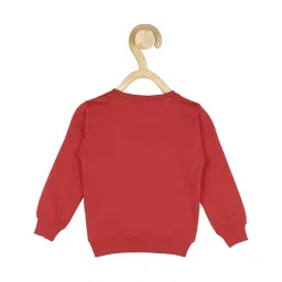 allen solly junior Allen Solly Kids Red Graphic Print Full Sleeves Sweatshirt image 2