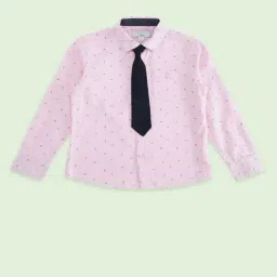 Pantaloons Baby Kids Pink Cotton Printed Full Sleeves Shirt-picture-40