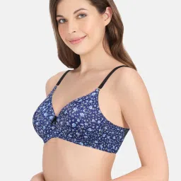 Amante Blue Non Wired Padded T-Shirt Bra image 3