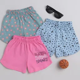 Bumzee Kids Multicolor Printed Shorts (Pack Of 3) image 1