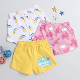 Bumzee Kids Multicolor Printed Shorts (Pack Of 3) image 1