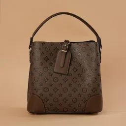 Ginger by Lifestyle Brown Textured Handbag-image-97