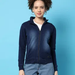 Campus Sutra Navy Regular Fit Jacket image 1