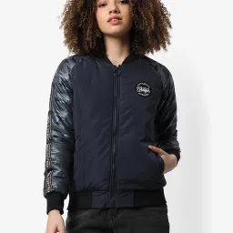 Campus Sutra Navy Regular Fit Jacket image 1