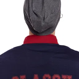 Vimal Jonney Grey Solid Beanie image 3