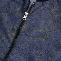 Style Quotient Navy & Olive Printed Coat image 5