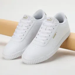 Puma Women's Carina Slim Perf White Sneakers-image-52