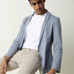 Rare Rabbit Blue Regular Fit Solid Jacket-picture-38