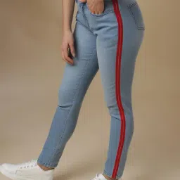 Campus Sutra Light Blue Slim FIt Jeans image 3