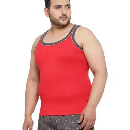 Melon by PlusS Red Cotton Regular Fit Vest image 3