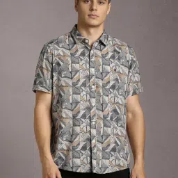 Louis Philippe Multicolor Cotton Slim Fit Printed Shirt-picture-34